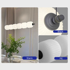 Linear LED Cream Acrylic Pendant Light