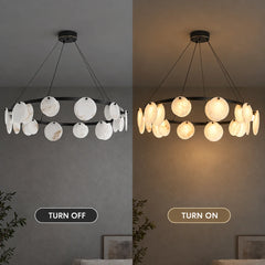 Spanish Natural Alabaster LED Chandelier