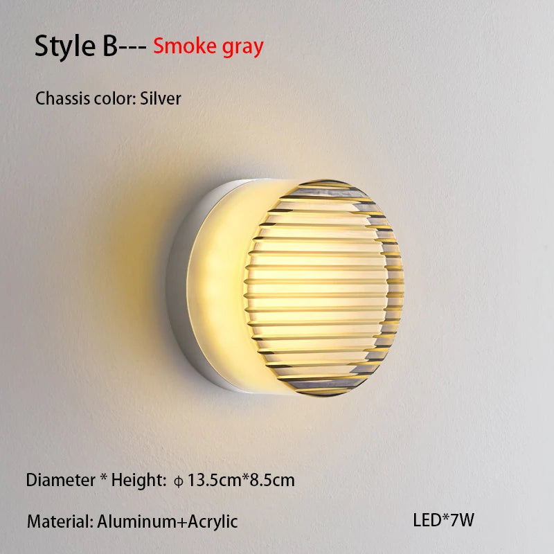 Nordic Simple Acrylic Wall Light Waterproof