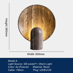Modern Resin Marble Decoration Designer Table Lamp