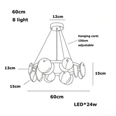 Spanish Natural Alabaster LED Chandelier