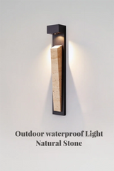 Outdoor waterproof Travertine Stone Wall Lamp IP65