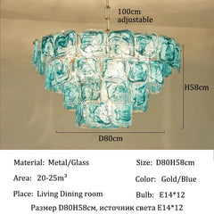 Colorful Murano Glass Chandelier