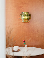 French Style Murano Glass Wall Lamp
