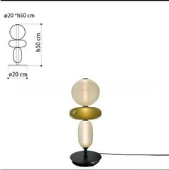 Nordic Luxury LED Colorful Candy Glass Lamp