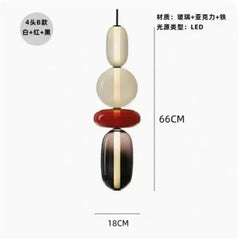 Nordic Luxury LED Colorful Candy Glass Pendant Lamp