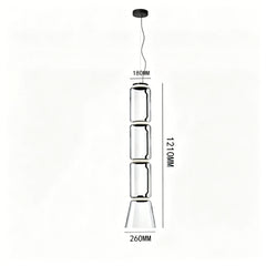Italian Noctambule Fine Glass Pendant Light
