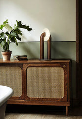 Vintage Solid Wood LED Table Lamps