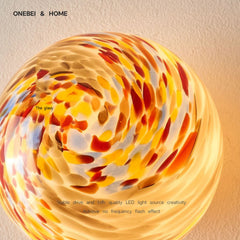 Retro Dopamine Glass Ball Wall Lamp