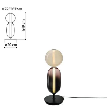 Nordic Luxury LED Colorful Candy Glass Lamp