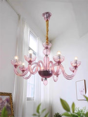 Modern Colorful Murano Style Glass Chandelier
