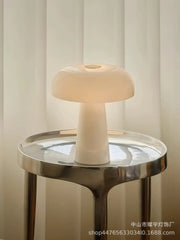 Danish Style Marble Mushroom Table Lamp