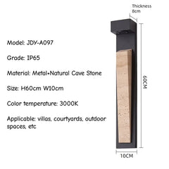 Outdoor waterproof Travertine Stone Wall Lamp IP65