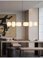 Modern Milky White Glass Pendant Lamp
