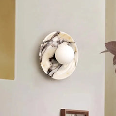 Wabi-sabi style Luxury Marble Wall Lamp