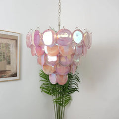 Multicolour Murano Disc Chandelier