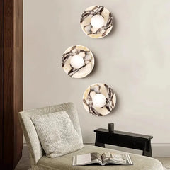 Wabi-sabi style Luxury Marble Wall Lamp