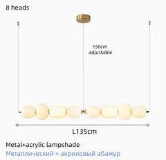Modern Milky White Glass Pendant Lamp