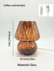 Modern Glass Battery Operated Table Lamp