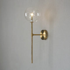 Nordic Long Wall Lamp Clear Glass Ball Wall Lamp