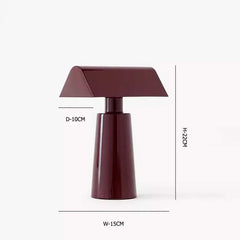 Danish Style Pyramid Wireless Charging Table Lamp with Touch Switch