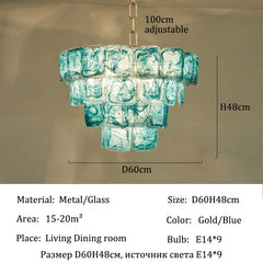 Colorful Murano Glass Chandelier