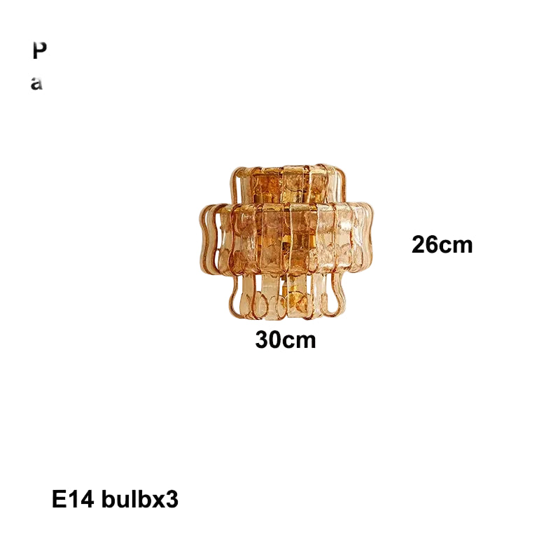 French Style Murano Glass Wall Lamp