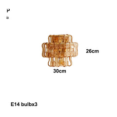 French Style Murano Glass Wall Lamp