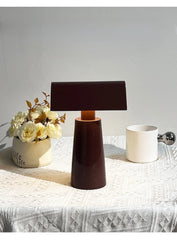Danish Style Pyramid Wireless Charging Table Lamp with Touch Switch