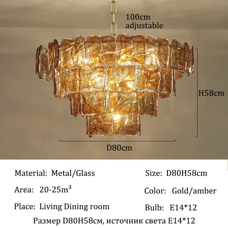Colorful Murano Glass Chandelier