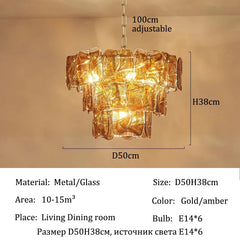 Colorful Murano Glass Chandelier