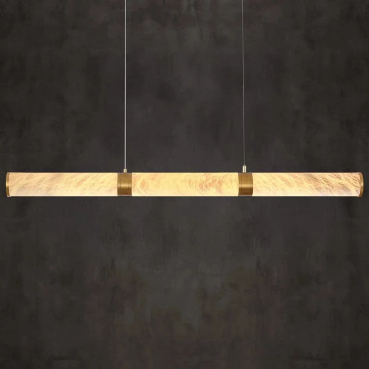Natural Spanish Linear LED Marble Pendant Light