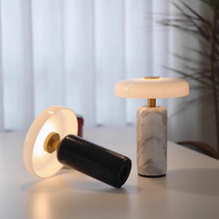 Natural Marble Table Lamp Battery Operated