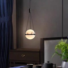 Spanish Natural Marble Ball Pendant Lamp
