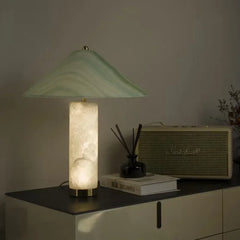 Nordic Cylindrical Marble  Base LED Table Lamp