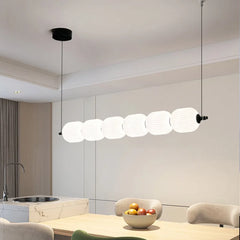 Linear LED Cream Acrylic Pendant Light