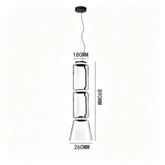 Italian Noctambule Fine Glass Pendant Light