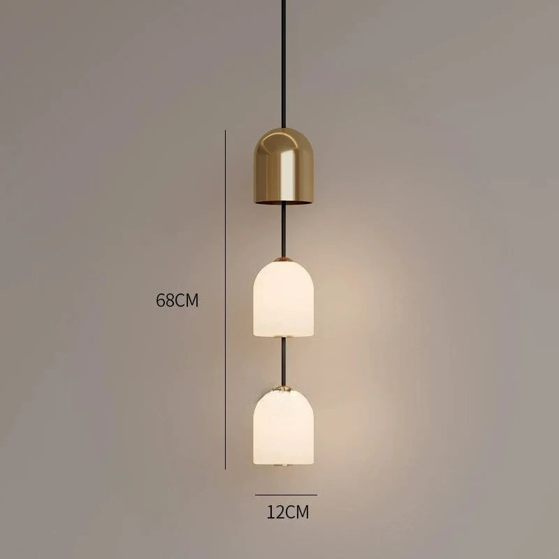 Italian Designer Style LED Glass Pendant Lights