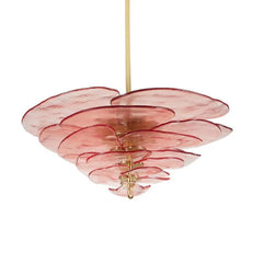 Lotus Leaf Murano Glass Chandelier