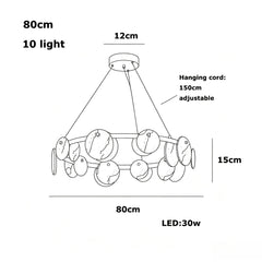 Spanish Natural Alabaster LED Chandelier