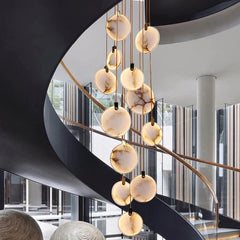 Alabaster Hanging LED Pendant Lights