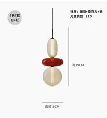 Nordic Luxury LED Colorful Candy Glass Pendant Lamp