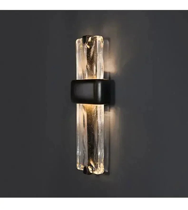 Modern Loft American Vintage Solid Glass Wall Lamp