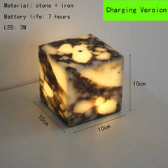 Modern Novelty Natural Stone Night Lamp - Battery Operated