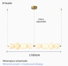 Modern Milky White Glass Pendant Lamp