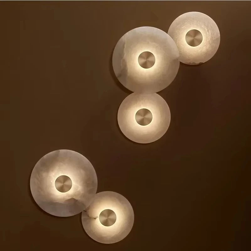 Luxury Spanish Natural Marble Wall Lamp