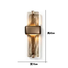 Modern Loft American Vintage Solid Glass Wall Lamp