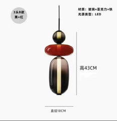 Nordic Luxury LED Colorful Candy Glass Pendant Lamp