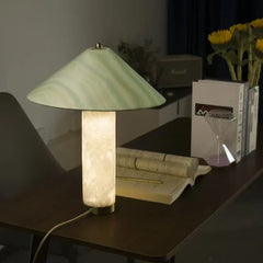 Nordic Cylindrical Marble  Base LED Table Lamp