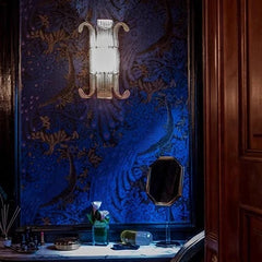 French Retro Luxury Medieval Glass Wall Lamp